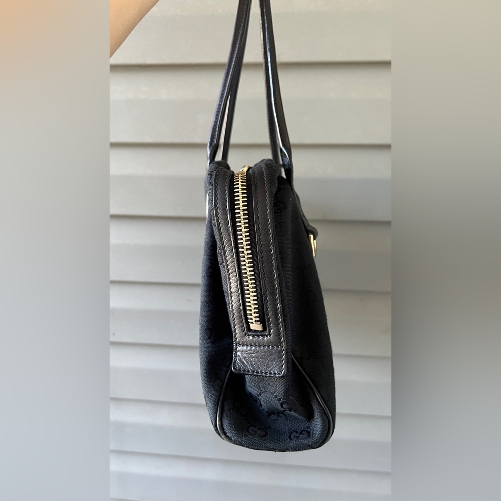 GUCCI Monogram Medium Britt Boston Black - Picture 5 of 13